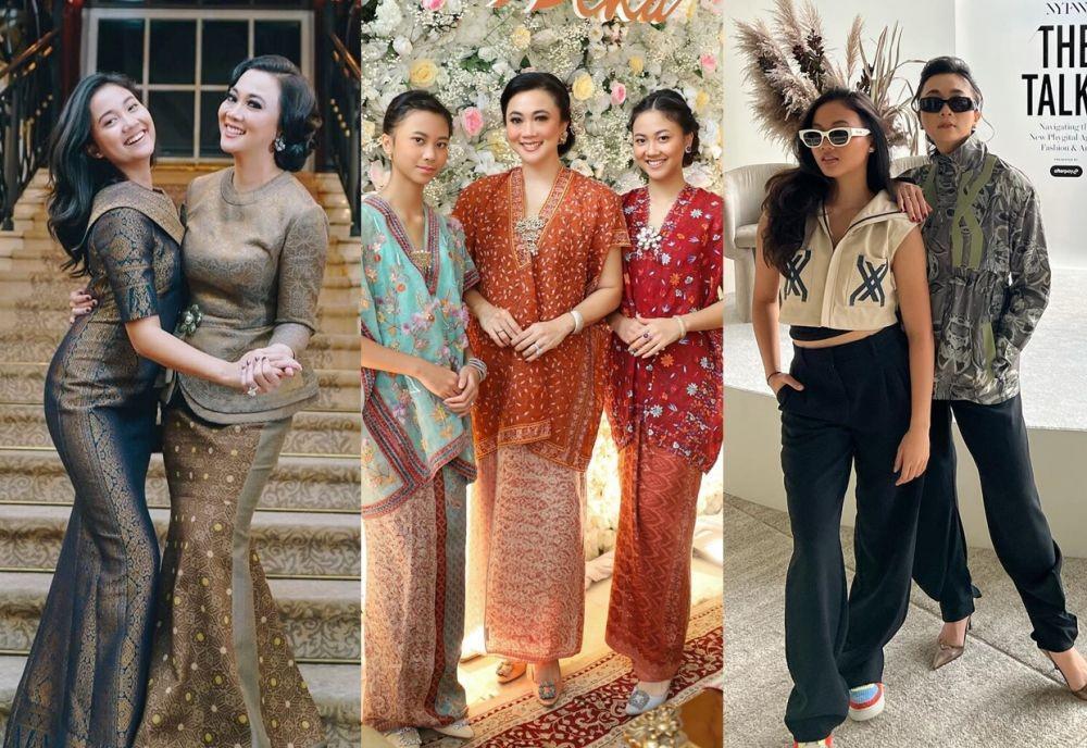 10 Adu Gaya Ayu Heni Rosan Vs. Anaknya, Fashionable bak Model!