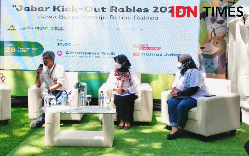 Kegiatan Jabar Punya Informasi (Japri) dengan tema Kick-off Rabies 2022 (IDN Times/Azzis Zulkhairil)