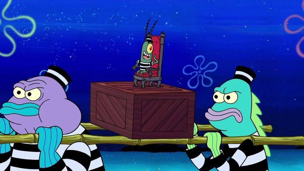 Plankton kabur dari penjara. (dok. Nickelodeon/SpongeBob SquarePants)