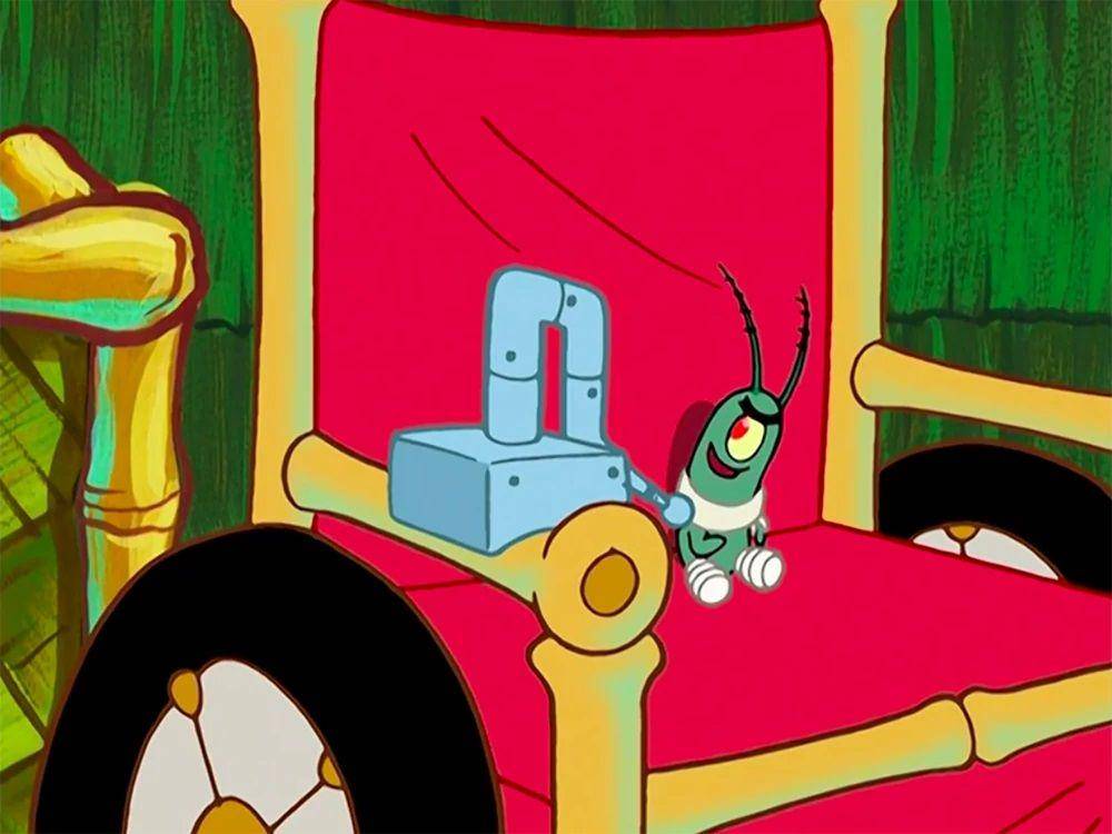 Plankton berbohong di pengadilan. (dok.Nickelodeon/SpongeBob SquarePants)