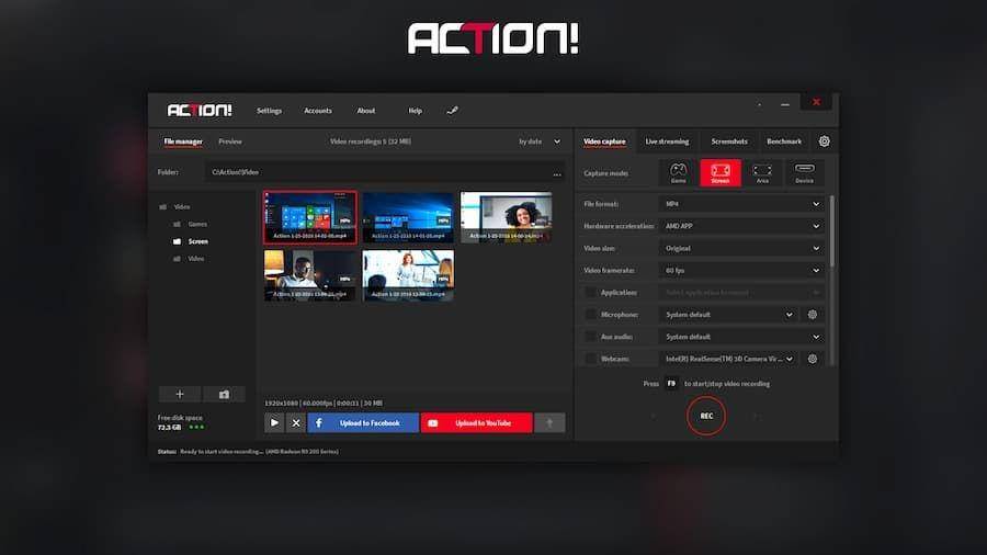 ilustrasi aplikasi Action! (actionrecorder.com)