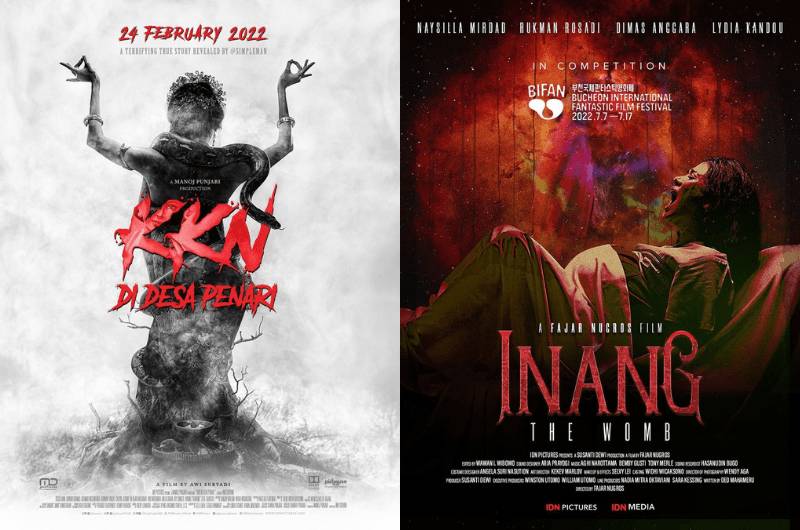 poster film KKN di Desa Penari dan Inang (instagram.com/kknmovie | instagram.com/filminang)