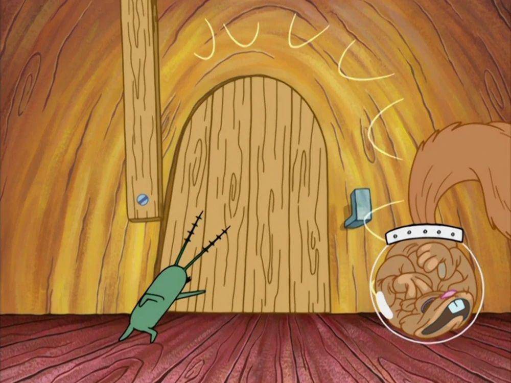 Plankton mencuri kostum bulu Sandy. (dok.Nickelodeon/SpongeBob SquarePants)