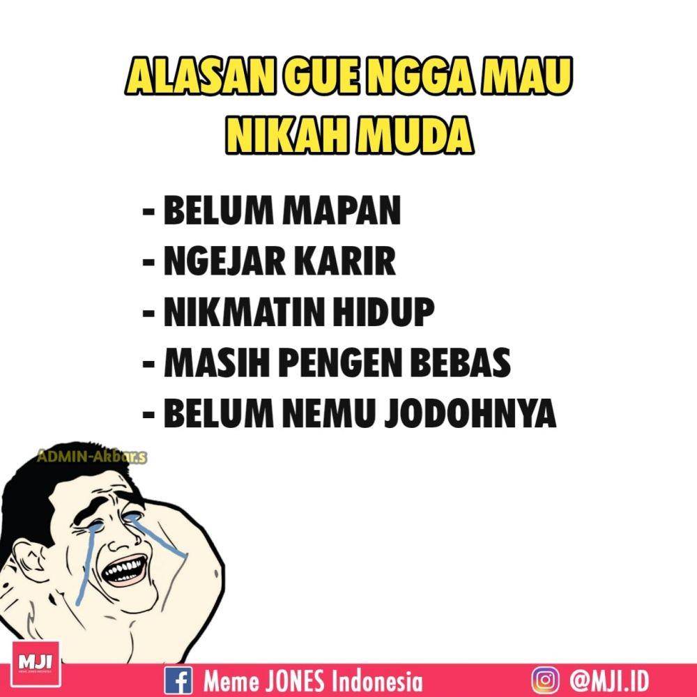 meme pengin nikah (facebook.com/comicjonesindonesia)