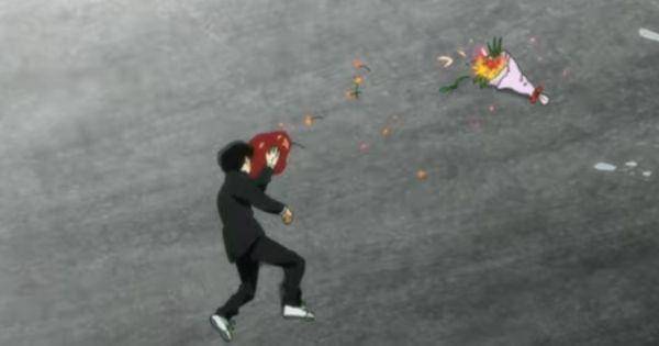 Shigeo mengalami kecelakaan (  Dok. Warner Bros. Japan Anime / Mob Psycho 100 III )