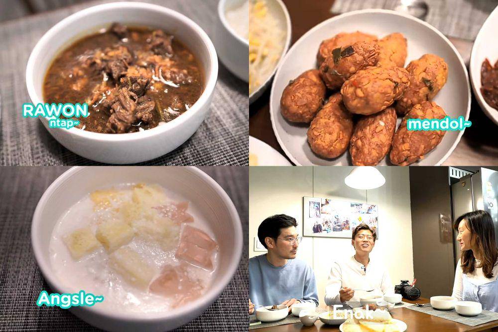 Makanan jawa kesukaan Hansol. (Youtube/Korea Roemit)
