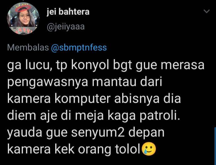 pengalaman random saat ujian (twitter.com/jeiiyaaa)