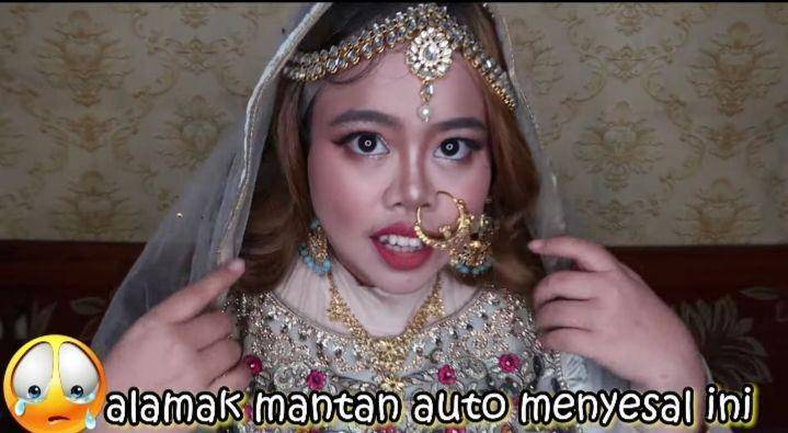 potret Kekeyi dandan ala gadis India (youtube.com/Rahmawati Kekeyi putri cantikka)