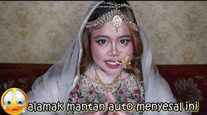 potret Kekeyi dandan ala gadis India (youtube.com/Rahmawati Kekeyi putri cantikka)