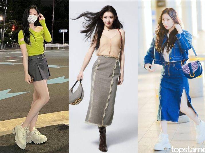 Ide outfit ala Chaeryeong ITZY (twitter.com/chaerpics)