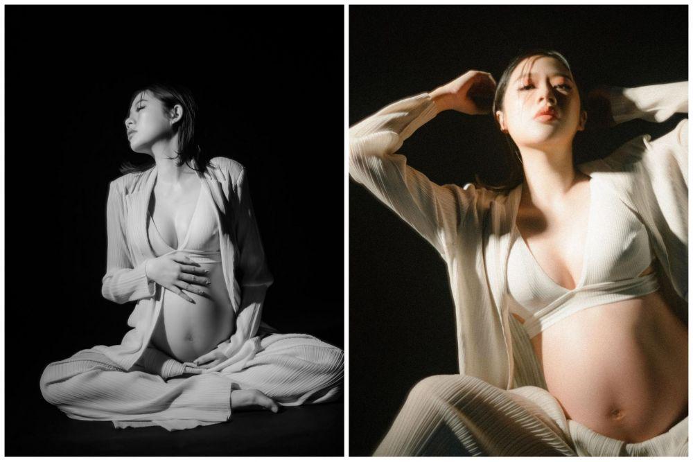 10 Potret Maternity Shoot Danita Sigarlaki, Keren Banget!