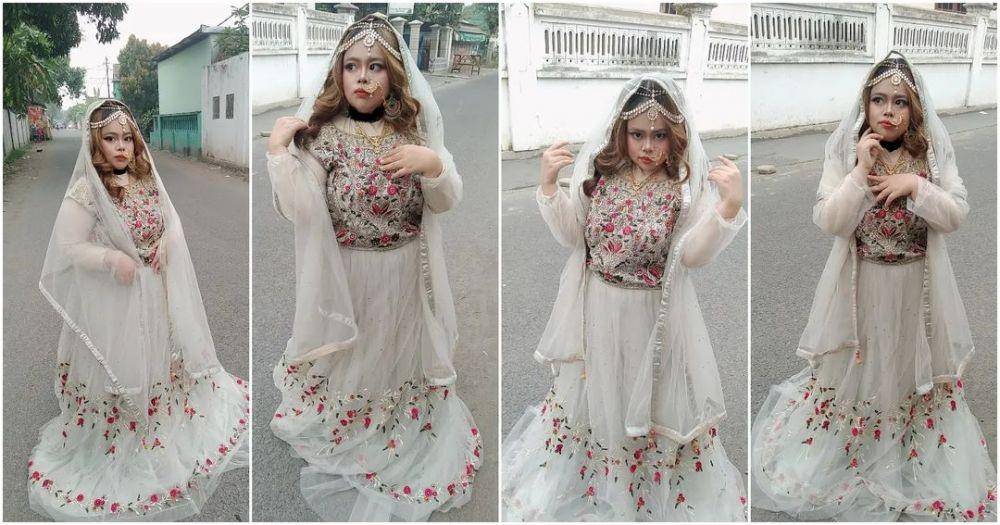potret Kekeyi dandan ala gadis India (instagram.com/rahmawatikekeyiputricantikka23)