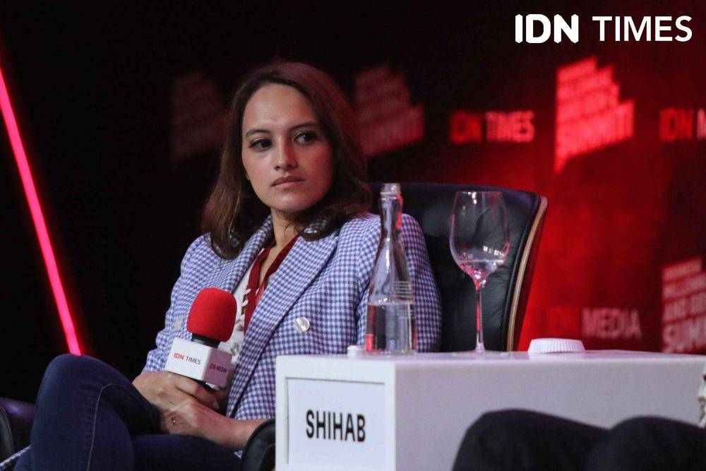 Samira Shihab dalam Sesi "Innovation Driven Business: Stronger Beyond Pandemic" IMGS 2022 pada Jumat (30/9/2022). (IDN Times/Tata Firza & Reynaldy)