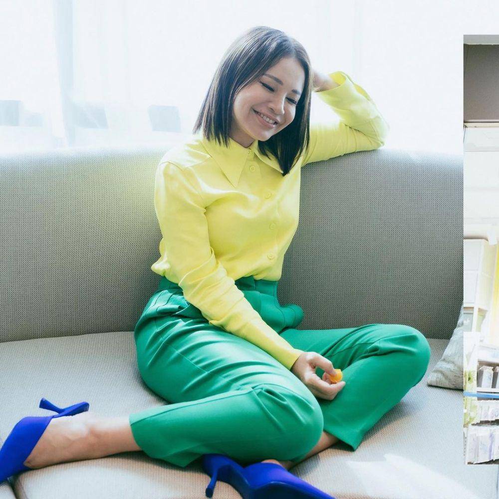 Outfit ngantor nuansa hijau ala Rossa (instagram.com/itsrossa910)