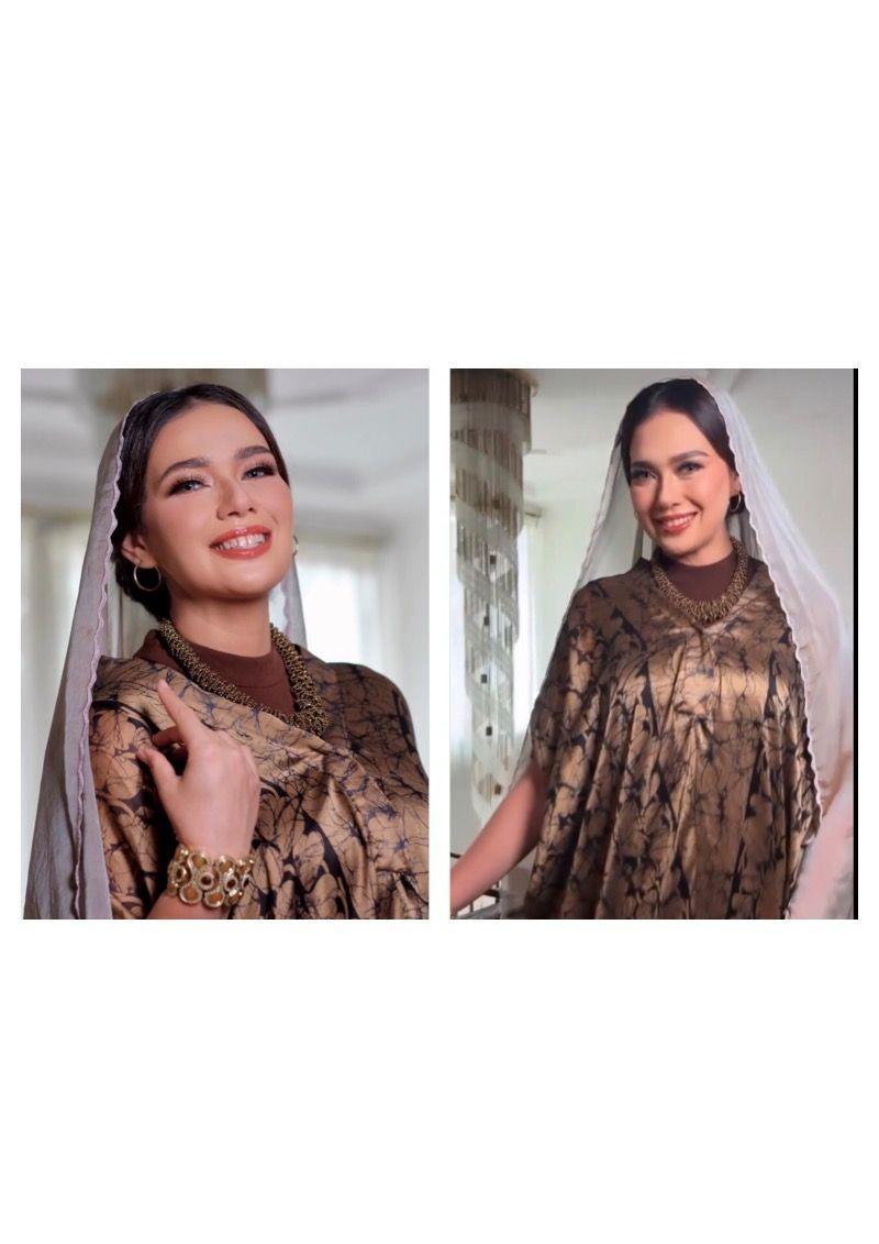 9 Potret Catherine Wilson Saat Pengajian Jelang Akad Nikah