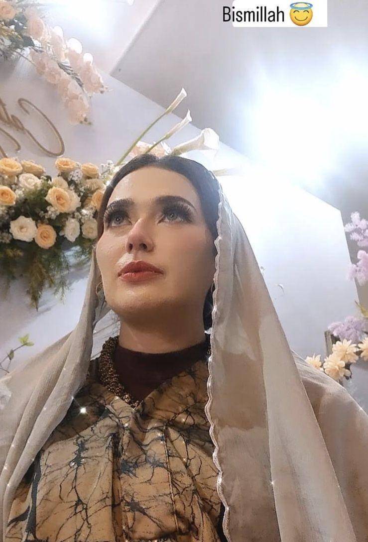 pengajian jelang akad nikah Catherine Wilson (instagram.com/redberrywedding)