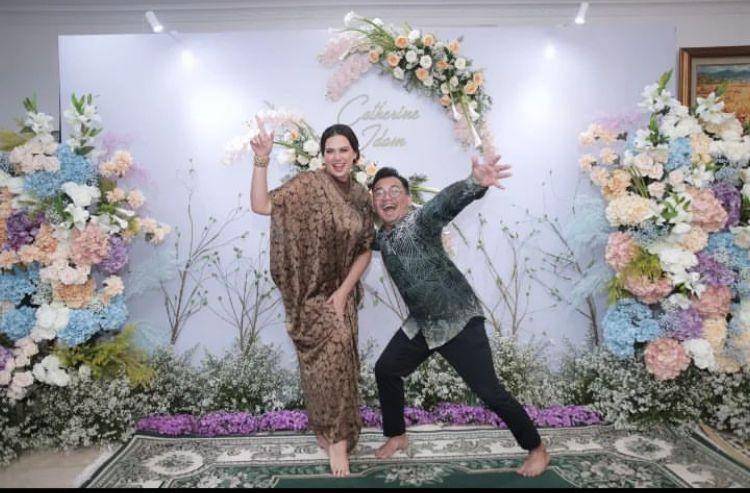 pengajian jelang akad nikah Catherine Wilson (instagram.com/raindy_management.artis)