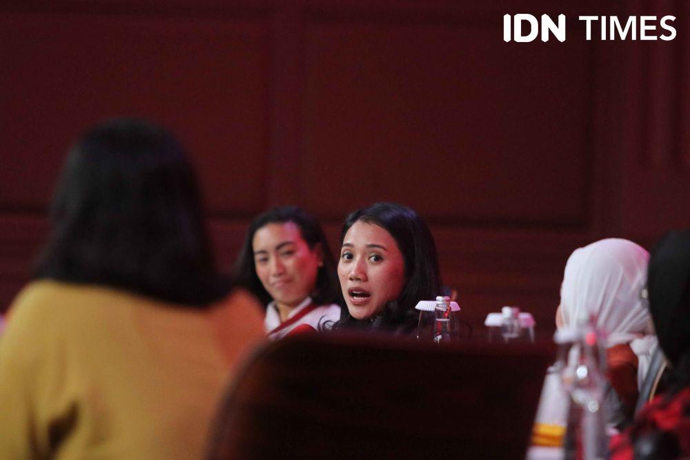 Puteri Komarudin dalam Sesi "Women's Voice in Politics and Decision Making" IMGS 2022 pada Jumat (30/9/2022). (IDN Times/Tata Firza & Reynaldy)