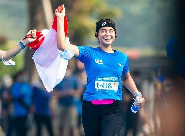 Hobi Lari, 10 Potret Sahila Hisyam Ikut Maraton di Berbagai Kota