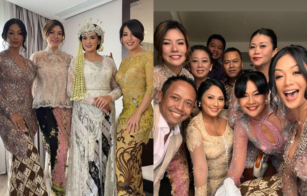 10 Potret Elegan Cathrine Wilson dan Bridesmaidnya di Hari Pernikahan