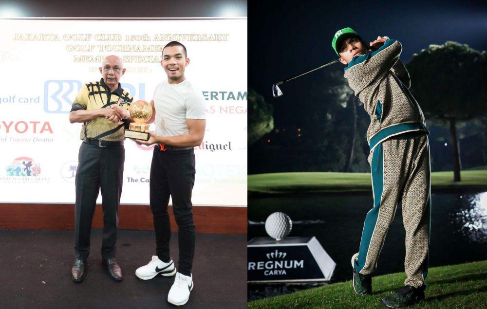 9 Potret Saaih Halilintar saat Bermain Golf, Sering Juara Turnamen!
