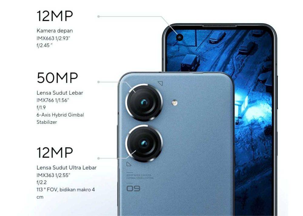 ilustrasi kamera ASUS Zenfone 9 (asus.com)