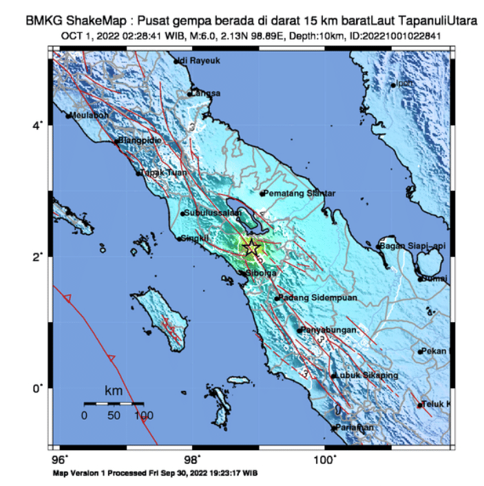 [BREAKING] Gempa Tapanuli Utara Dipicu Aktivitas Sesar Besar Sumatra