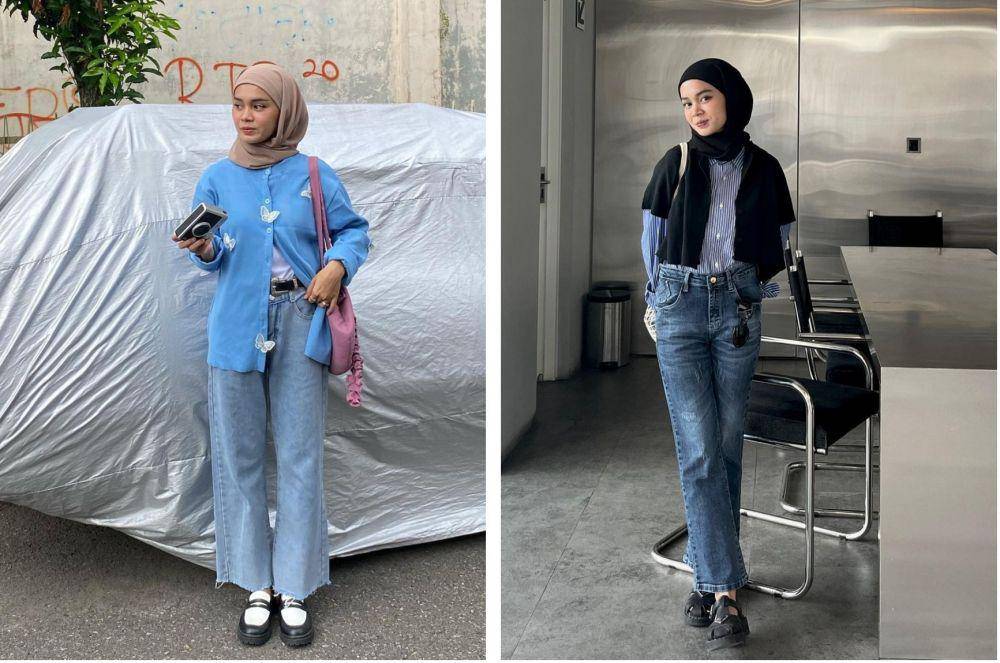 ide padu padan celana jeans ala Yure Zalina (instagram.com/yurezalina)