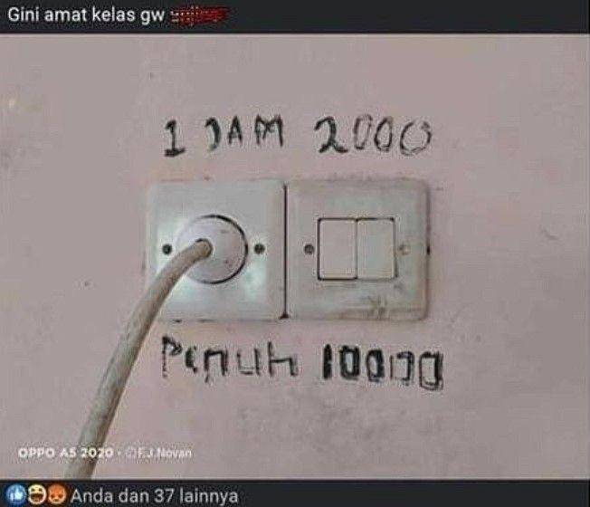 peraturan absurd di kelas (instagram.com/onecak)