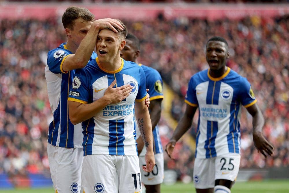 5 Fakta Pertandingan Liverpool vs. Brighton & Hove Albion, Hujan Gol!