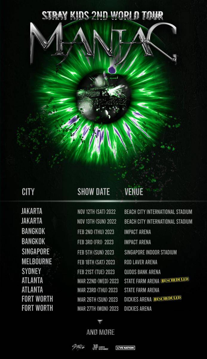 jadwal tur dunia Stray Kids (twitter.com/Stray_Kids)