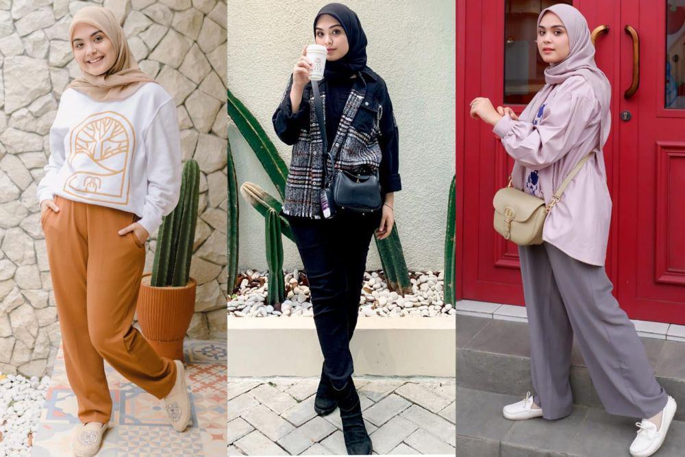 9 Gaya Hijab Kasual ala Vebby Palwinta, Comfy untuk Daily!