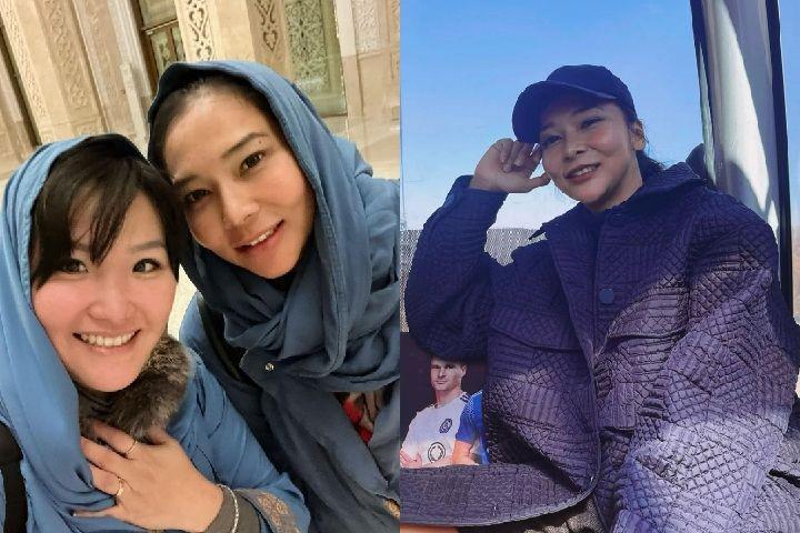 10 Momen Liburan Mey Chan di Kazakhstan, Sopan Berkerudung di Masjid