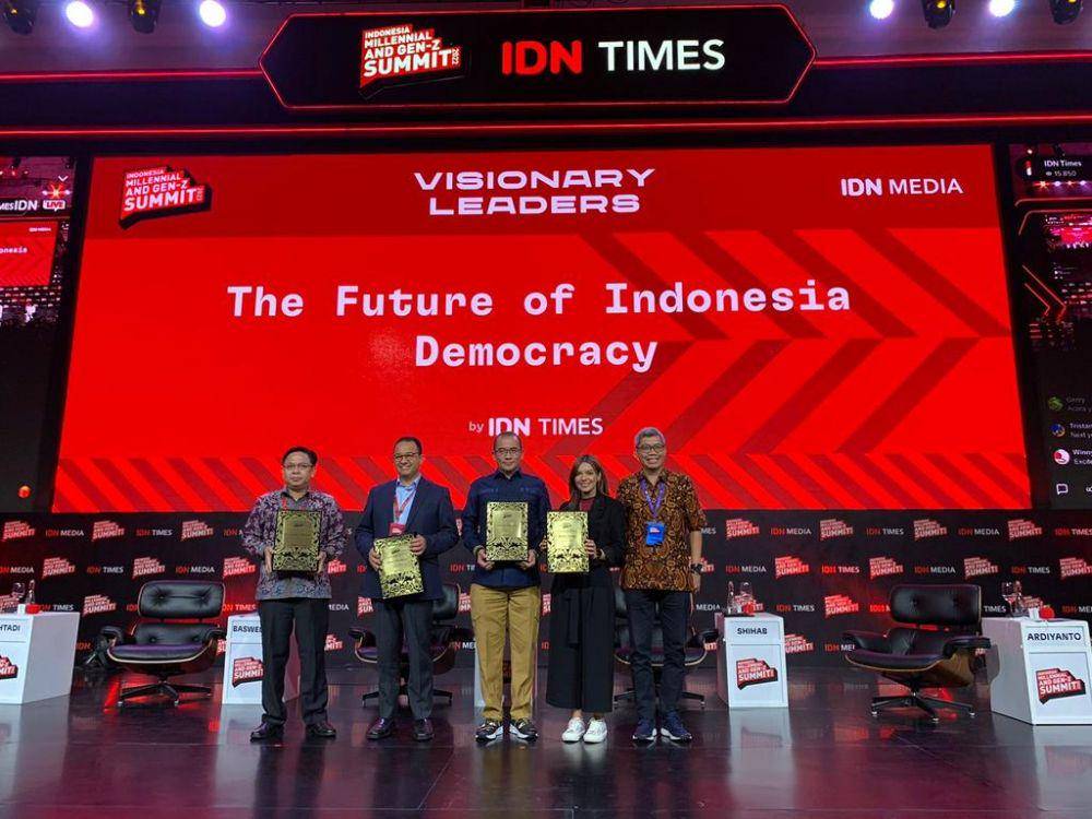 Sesi kedua "The Future of Indonesia Democracy" di stage Visionary Leader (twitter.com/idntimes)