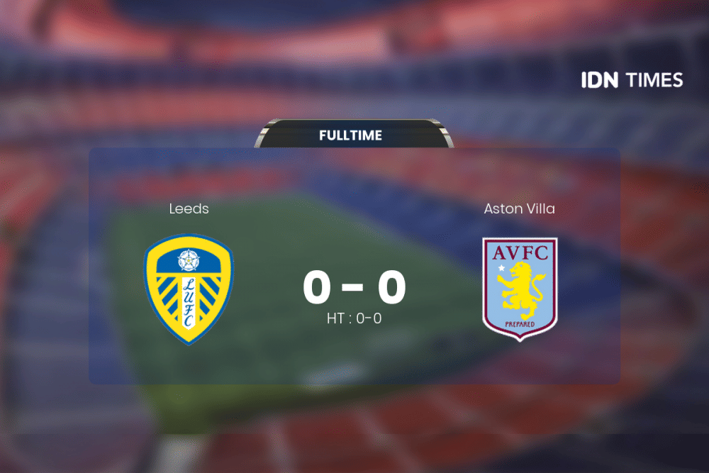Duel Leeds Vs Aston Villa Berakhir Antiklimaks