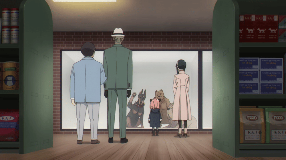 Anya melihat anjing di toko hewan (dok. WIT Studio x CloverWorks/ Spy x Family Season 2)