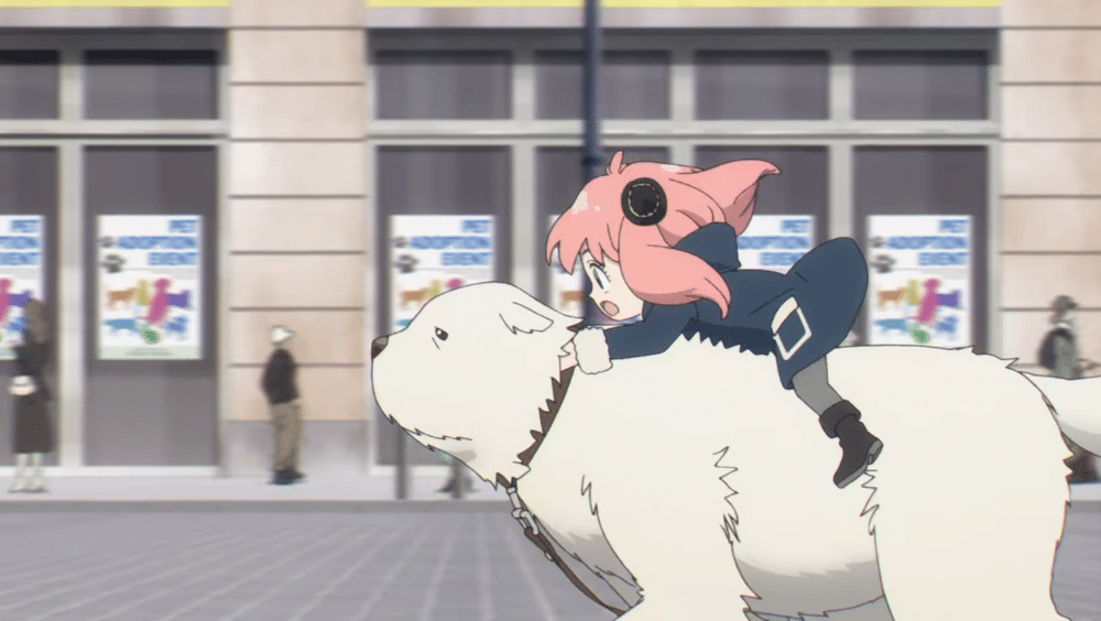 Subjek 8 (Bond) menyelamatkan Anya dari teroris (dok. WIT Studio x CloverWorks/ Spy x Family 2nd cour)