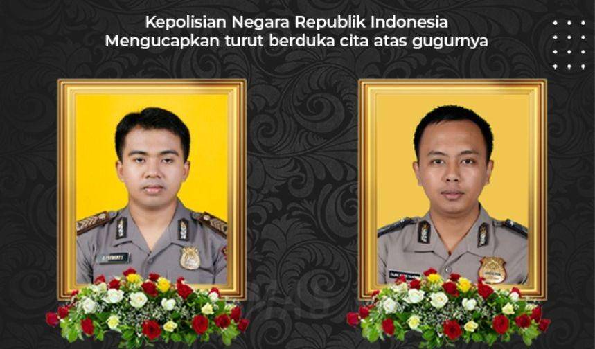 Dua polisi yang jadi korban tewas dalam tragedi Kanjuruhan. Foto: Dok Tribrata Polri.