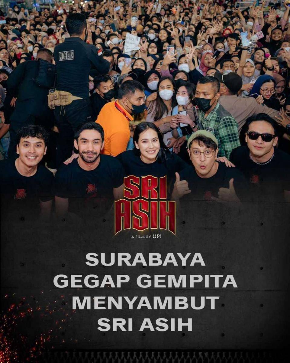 Cast Sri Asih di Surabaya. (instagram.com/officialpilarez)