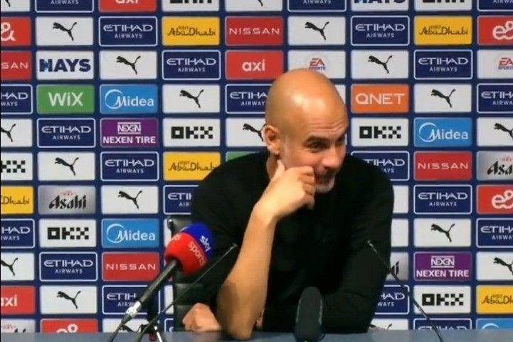 Pelatih Manchester City, Pep Guardiola sampaikan ucapan duka untuk tragedi Kanjuruhan (Twitter.com/@mancityIndo)