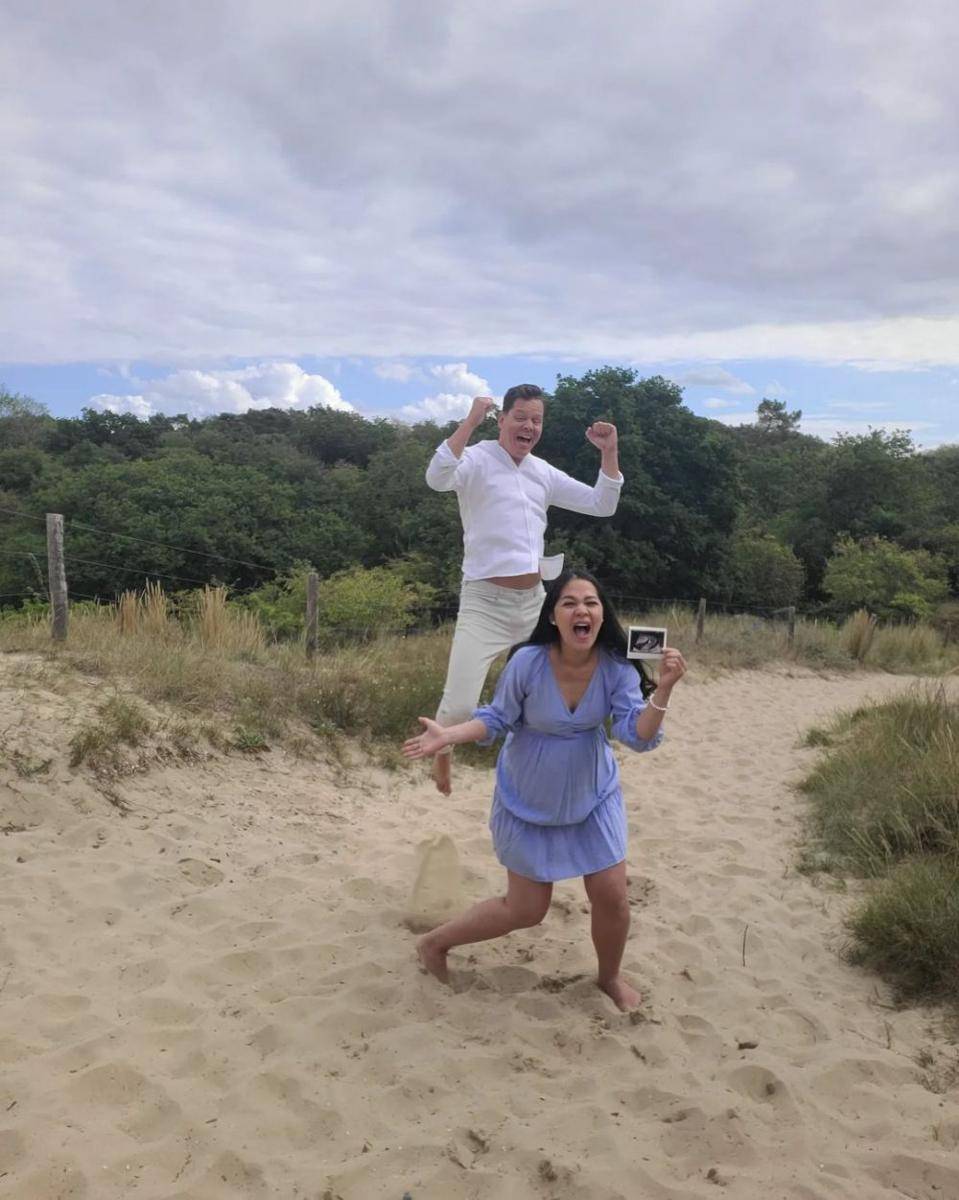 potret Gracia Indri saat pamer baby bump (instagram.com/graciaz14)