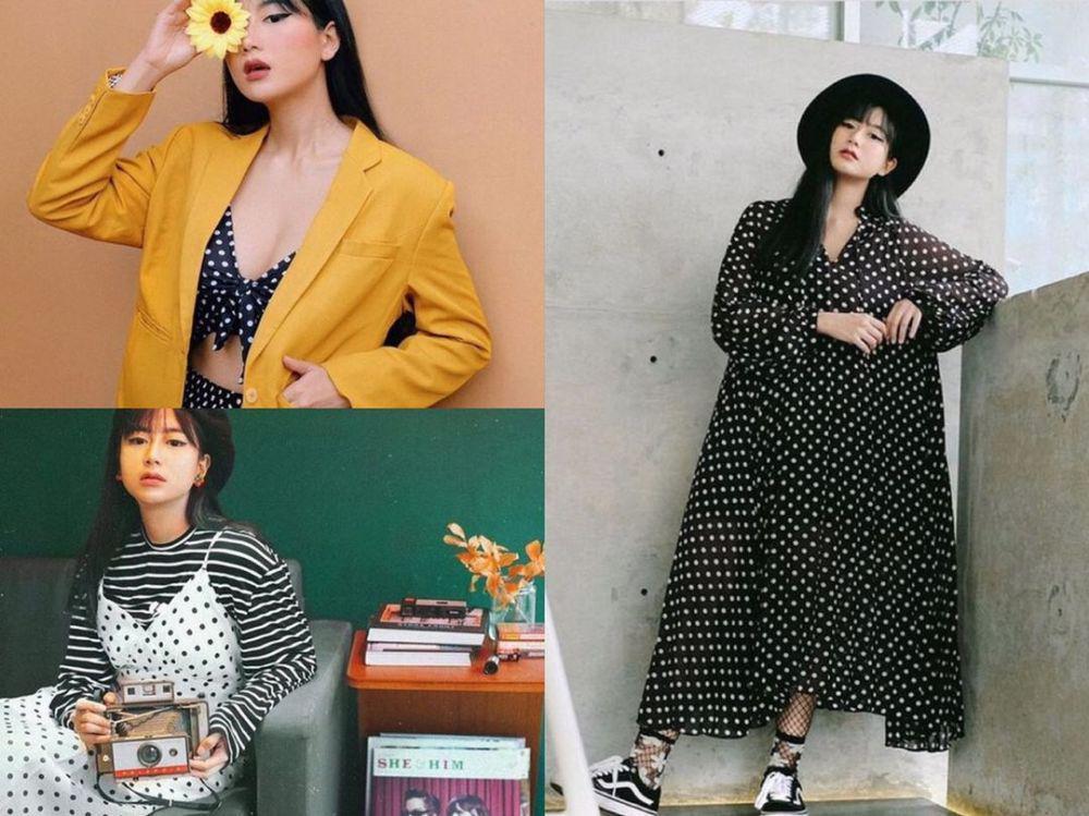 10 Ide Outfit dengan Motif Polkadot Ala Selebgram Yumna Kemal