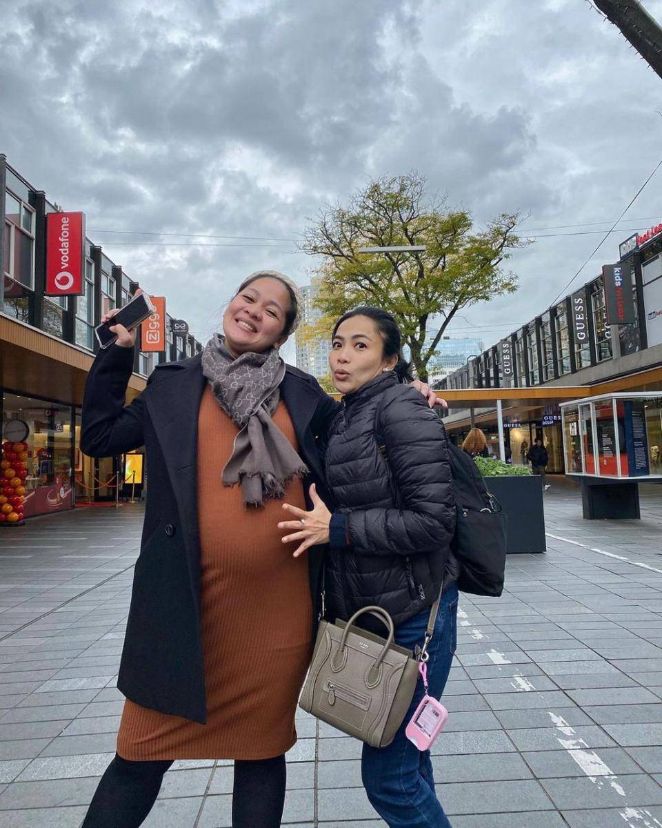 potret Gracia Indri saat pamer baby bump (instagram.com/fenirose)