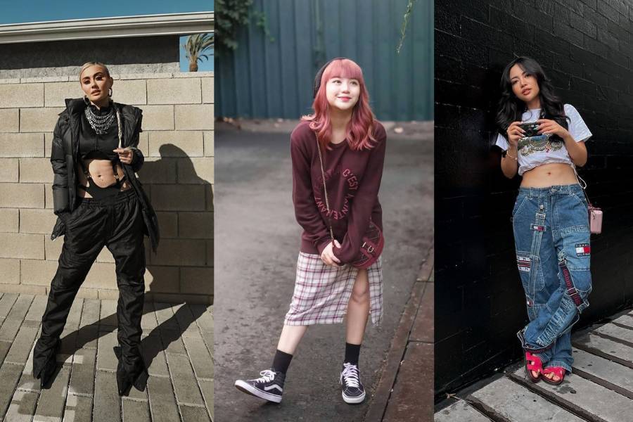 Grunge style ala artis dan selebgram (instagram.com/agnezmo | instagram.com/gheaindrawari | instagram.com/rachelvennya)
