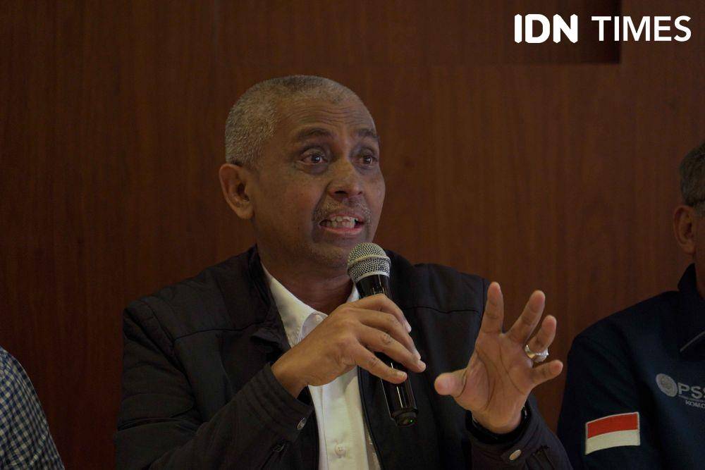 Keterangan pers PSSI terkait insiden di Kanjuruhan. (IDN Times/Gilang Pandutanaya)