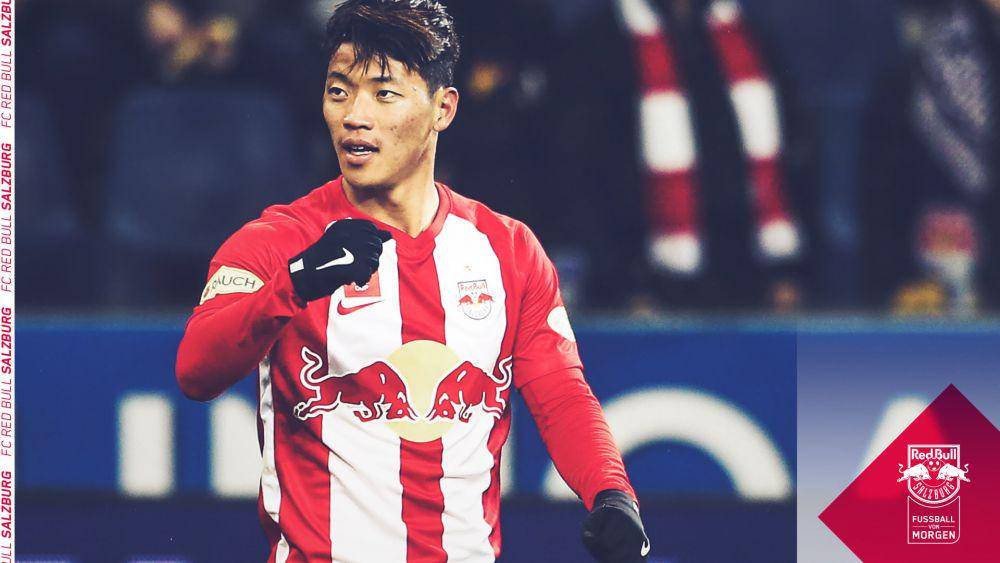 Hwang Hee-chan saat masih berseragam RB Salzburg. (twitter.com/redbullsalzburg)