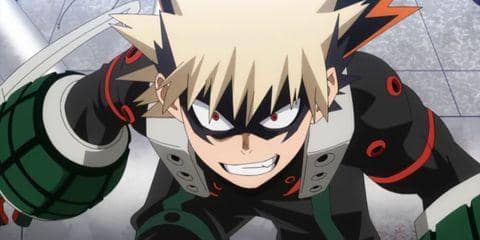 Bakugo dengan kostum musim dingin. (dok. Bones/My Hero Academia)