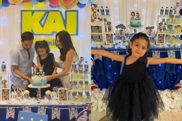 10 Potret Ultah ke-5 Kaiala Anak Raquel Katie Larkin, Bertema Sonic