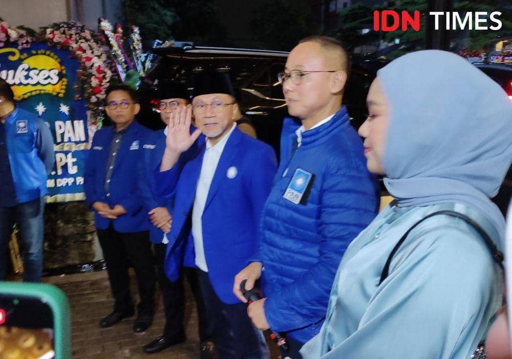 Ketua Umum PAN Zulkifli Hasan dalam acara peresmian Kantor DPP PAN di Jakarta Selatan (IDN Times/Yosafat Diva Bayu Wisesa)