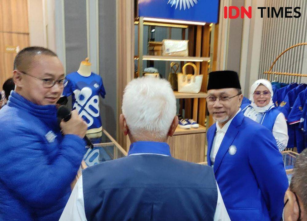 Ketua Umum PAN Zulkifli Hasan dalam acara peresmian Kantor DPP PAN di Jakarta Selatan (IDN Times/Yosafat Diva Bayu Wisesa)